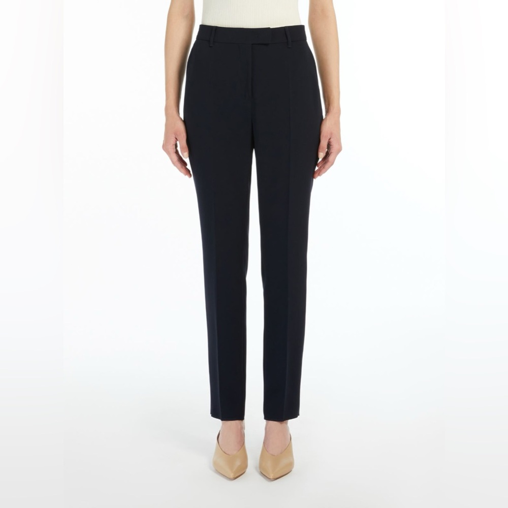 MaxMara Dark Gray Wool Women’s Trousers 4